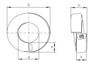Single Coiled Plain Pattern Square Edge — Spring Steel