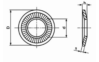 Conical Contact — Carbon Steel C60 EN 10132, Standard Series