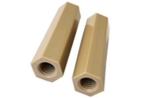 PEEK screws columns spacers and plastic fasteners for chemical resistant and electrically insulating applications