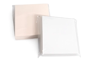 Cleanroom sticky notes and page markers for controlled manufacturing documentation
