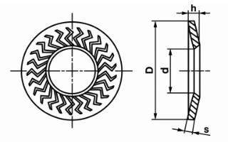 Conical Sperrkant — Carbon Steel C60, Standard Large OD (M4–M30)