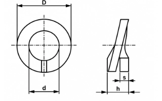 Single Coiled UIC 864 — Carbon Steel