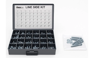 Kitting and sub assembly solutions for fasteners, hardware, ESD products, cleanroom consumables and production supplies