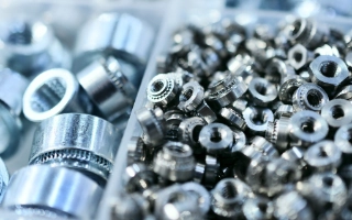 Self clinch fasteners including nuts, studs, standoffs and sheet metal fasteners