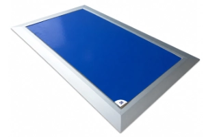 Tacky mat frames, roller handles and extension poles for contamination control systems
